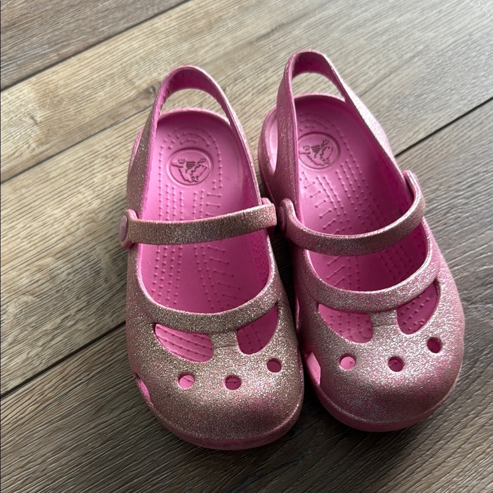 Pink Glitter Kids Shoes